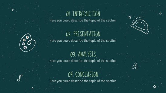 Arrière-plan de tableau noir Modèles de présentation