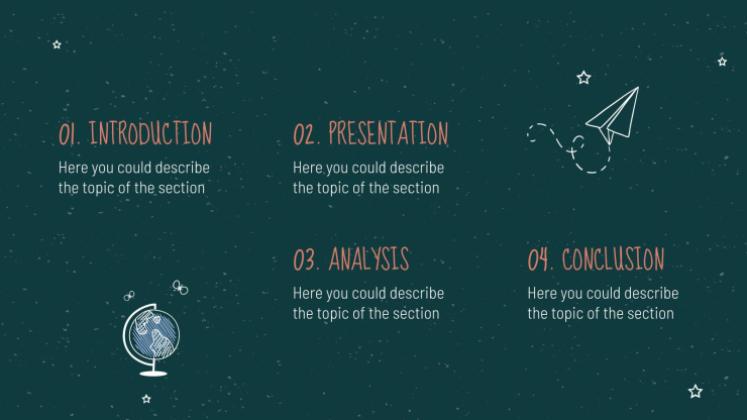 Arrière-plan de tableau noir Modèles de présentation