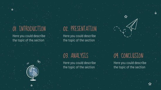Arrière-plan de tableau noir Modèles de présentation