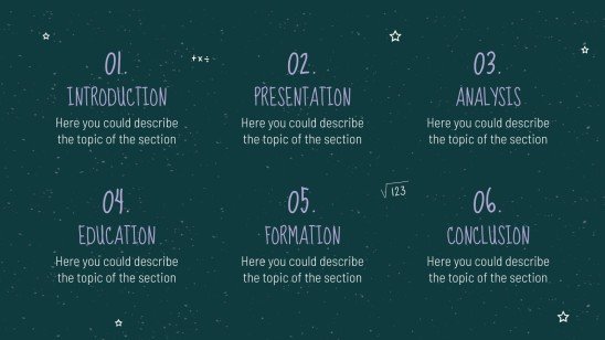 Arrière-plan de tableau noir Modèles de présentation