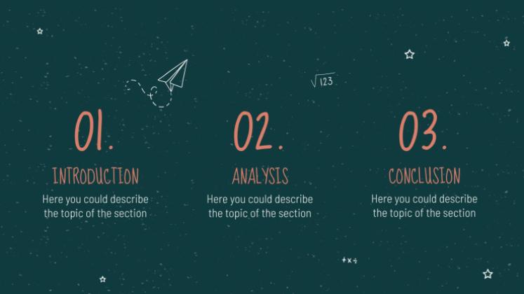 Arrière-plan de tableau noir Modèles de présentation