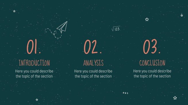 Arrière-plan de tableau noir Modèles de présentation