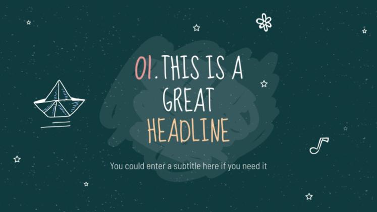 Arrière-plan de tableau noir Modèles de présentation