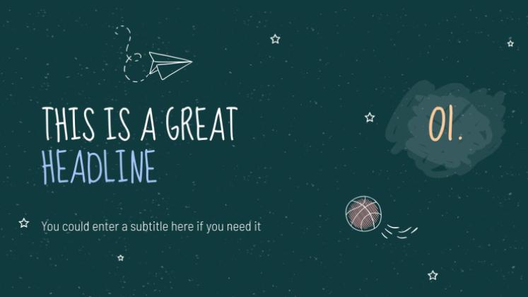 Arrière-plan de tableau noir Modèles de présentation