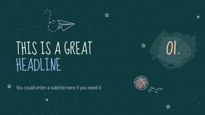 Arrière-plan de tableau noir Modèles de présentation