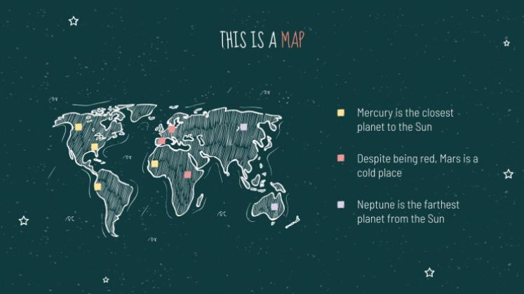 Arrière-plan de tableau noir Modèles de présentation