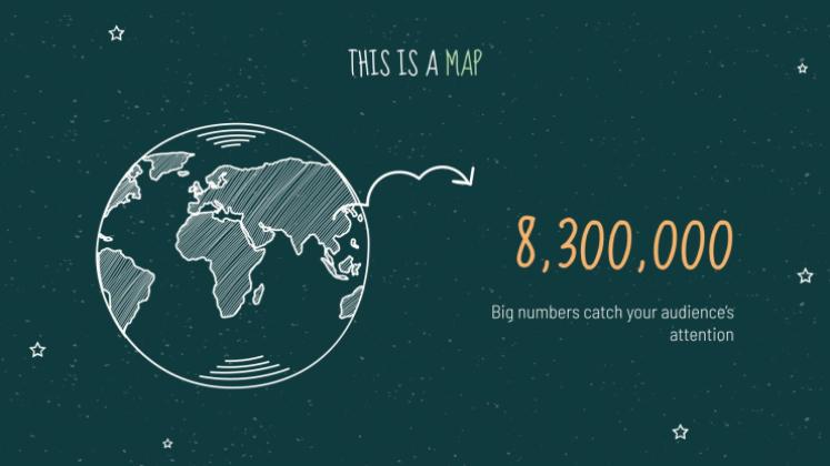 Arrière-plan de tableau noir Modèles de présentation