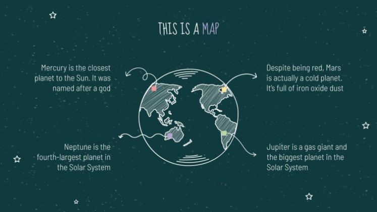 Arrière-plan de tableau noir Modèles de présentation
