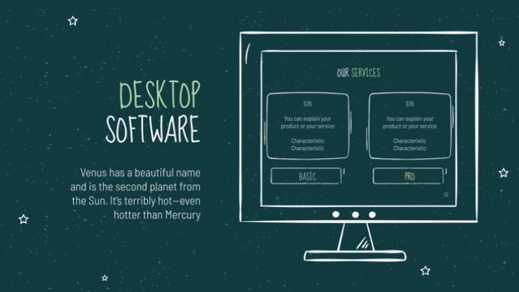 Arrière-plan de tableau noir Modèles de présentation