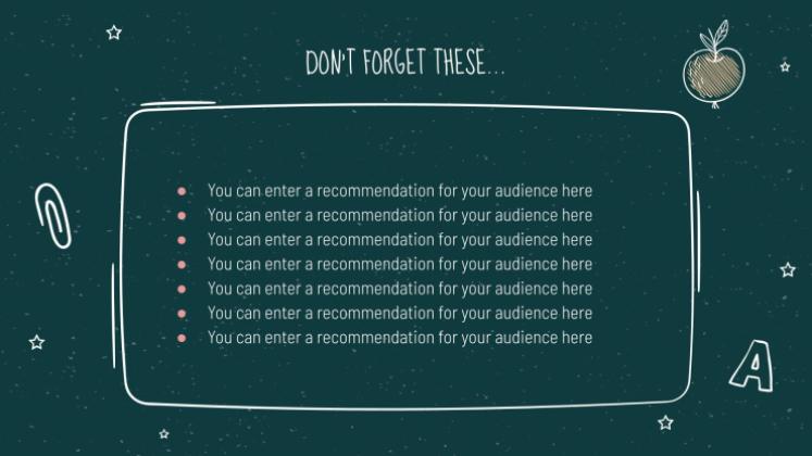 Arrière-plan de tableau noir Modèles de présentation