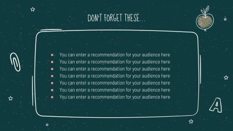 Arrière-plan de tableau noir Modèles de présentation