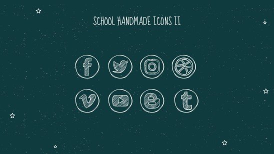 Arrière-plan de tableau noir Modèles de présentation