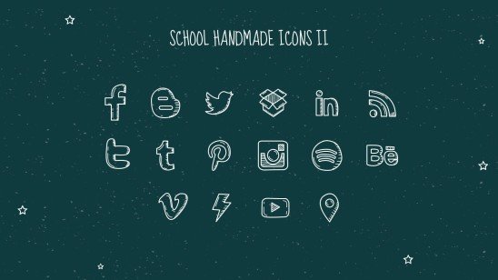Arrière-plan de tableau noir Modèles de présentation