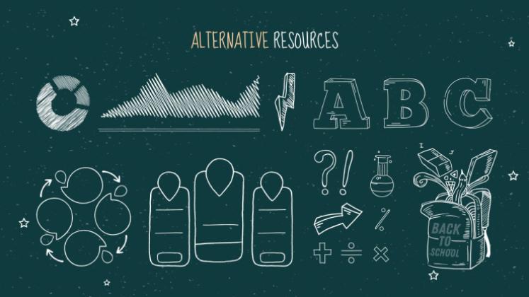 Arrière-plan de tableau noir Modèles de présentation