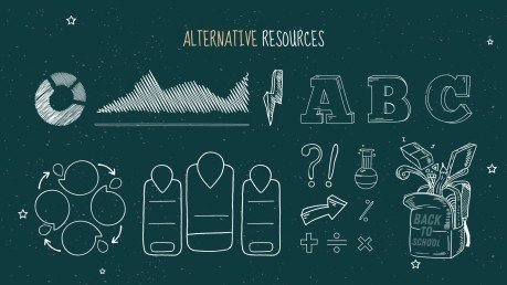 Arrière-plan de tableau noir Modèles de présentation