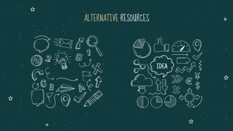 Arrière-plan de tableau noir Modèles de présentation