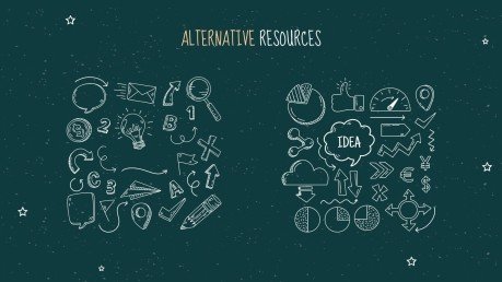 Arrière-plan de tableau noir Modèles de présentation