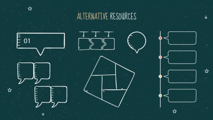 Arrière-plan de tableau noir Modèles de présentation