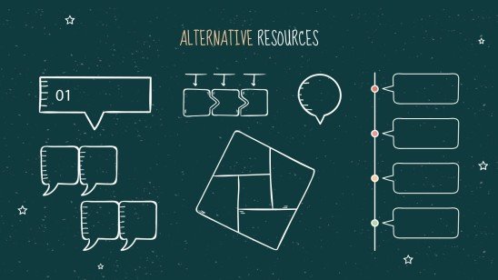 Arrière-plan de tableau noir Modèles de présentation