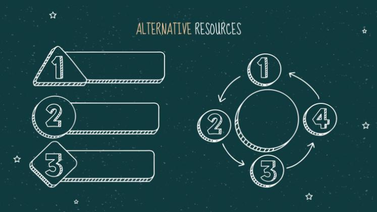 Arrière-plan de tableau noir Modèles de présentation