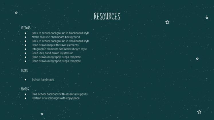 Arrière-plan de tableau noir Modèles de présentation