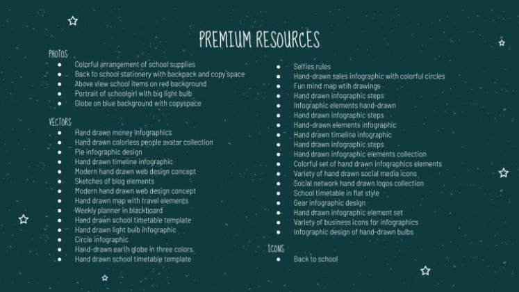 Arrière-plan de tableau noir Modèles de présentation