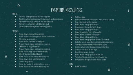 Arrière-plan de tableau noir Modèles de présentation