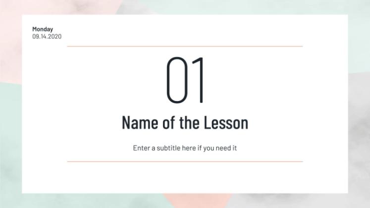 미니멀한 HS 주간 플래너 프레젠테이션 템플릿