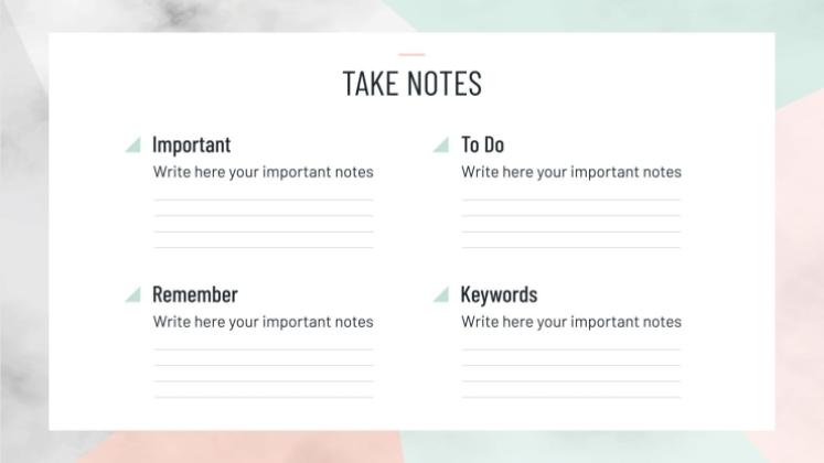 미니멀한 HS 주간 플래너 프레젠테이션 템플릿