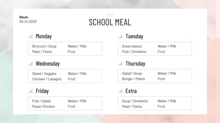 미니멀한 HS 주간 플래너 프레젠테이션 템플릿