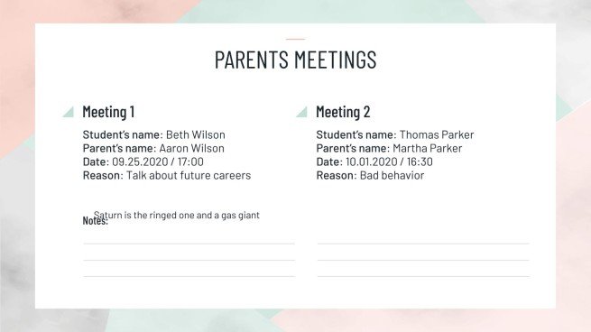 미니멀한 HS 주간 플래너 프레젠테이션 템플릿