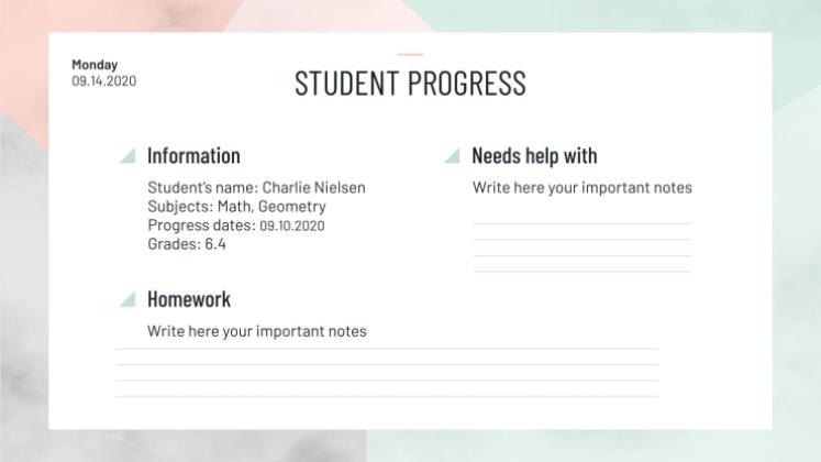 미니멀한 HS 주간 플래너 프레젠테이션 템플릿