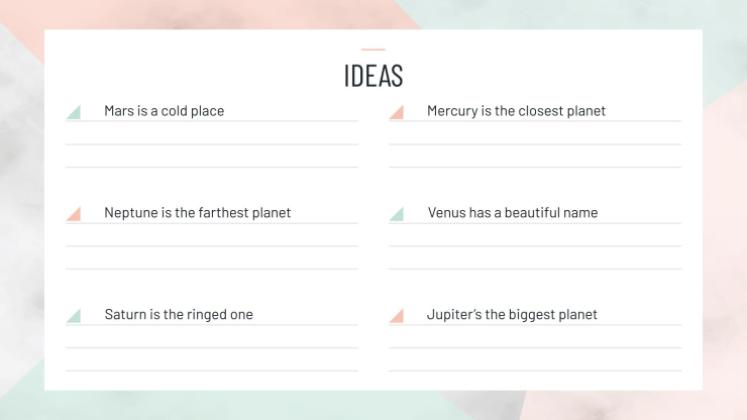 미니멀한 HS 주간 플래너 프레젠테이션 템플릿