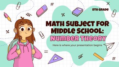 Mathematik für die 8. Klasse: Zahlentheorie Präsentationsvorlage