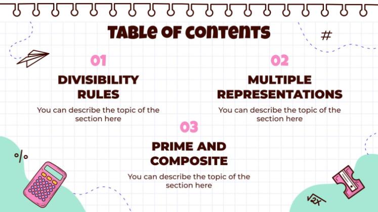 Mathematik für die 8. Klasse: Zahlentheorie Präsentationsvorlage