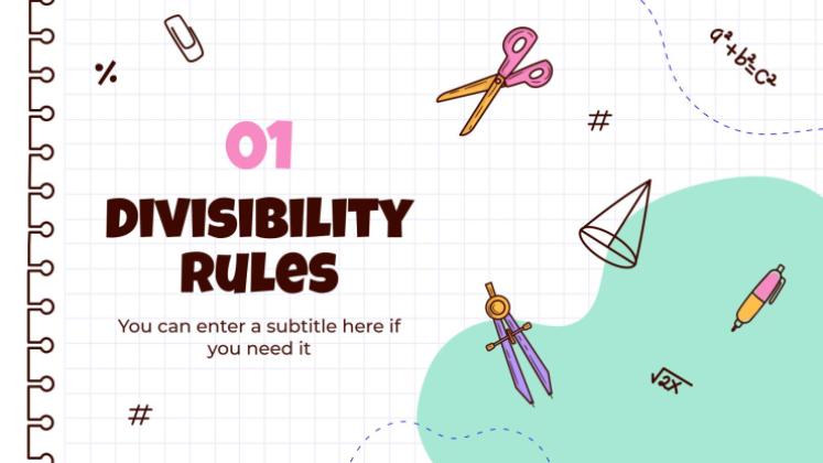 Mathematik für die 8. Klasse: Zahlentheorie Präsentationsvorlage