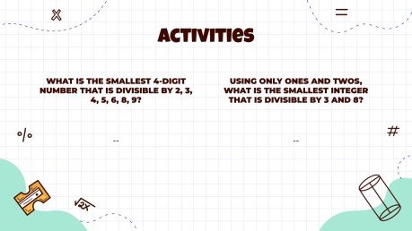 Mathematik für die 8. Klasse: Zahlentheorie Präsentationsvorlage