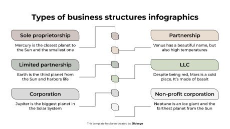 Types of Business Structures Infographics presentation template 