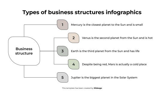 Types of Business Structures Infographics presentation template 