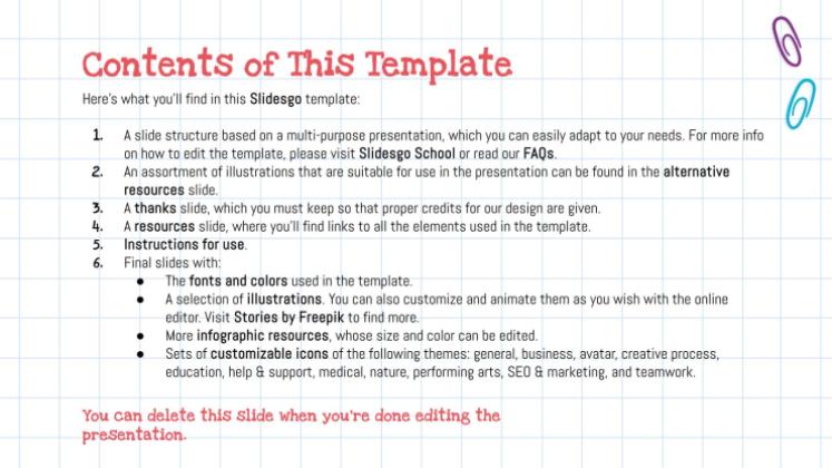 학교 과제 프레젠테이션 템플릿