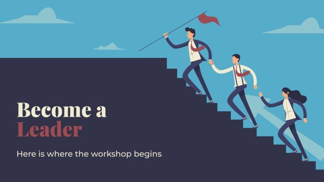 Become a Leader presentation template 