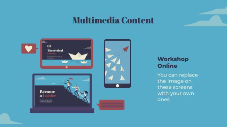 Become a Leader presentation template 