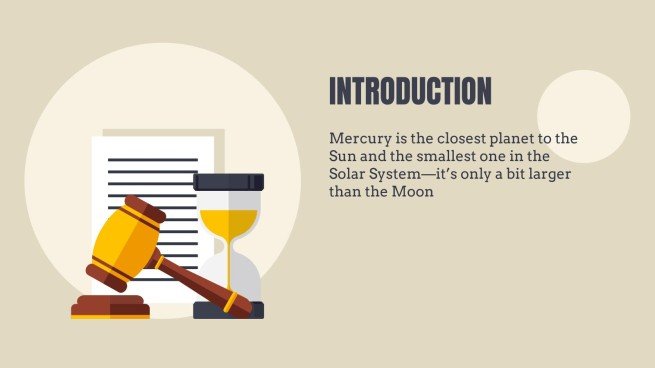 Law Center presentation template 