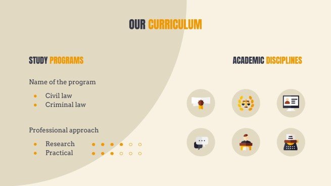 Law Center presentation template 