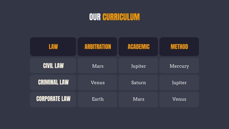 Law Center presentation template 