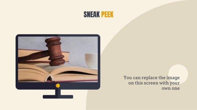 Law Center presentation template 