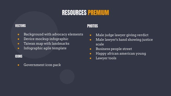 Law Center presentation template 