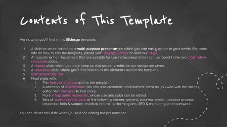 Arrière-plan simple de tableau noir Modèles de présentation