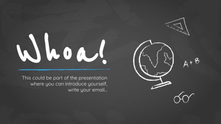 Arrière-plan simple de tableau noir Modèles de présentation