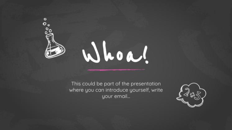 Arrière-plan simple de tableau noir Modèles de présentation